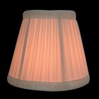 Pleated Chandelier Lamp Shade Flame Clip Fitter  3 X 5 X 4 5  White  6 Pack