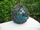  Japanese Glass Fish Floats - Turquoise- Large