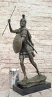 Signed Classic Roman Soldier Artwork Detailed Museum Quality Bronze Statue