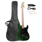 Glarry Gst 39  Maple Electric Guitar Kit W  Bag   Accessories Beginner - Green