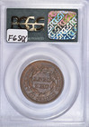 1847 Braided Hair Large Cent   Sharp Strike Ogh Pcgs Au58 