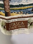 Minnesota Vintage Towel  Irish Linen Wall Tapestry Itasca Park