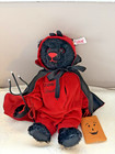 Rare Steiff Halloween Boo Bear Black Bear Little Devil Le  667152 839 1500 Coa  