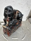 Wonderful Antique Vintage Resin Pig With Babies