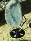 Blue Celestite Geode Quartz Crystal Mineral Specimen Healing 3 Lb Large Egg