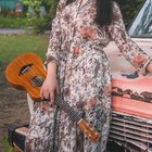 5 String Ukulele Aklot Solid Mahogany 26 Inch Acoustic