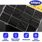 400pcs Heat Shrink Tubing Kit Marine Grade Black Wire Wrap Assortment Electron