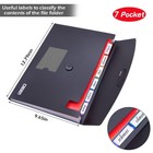 7-pocket Expanding File 3pcs  Plastic Expandable File Folder - Black blue red