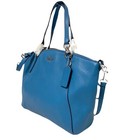 Coach Pebble Leather  Signature Kelsey Satchel