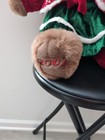 Dan Dee Snowflake Teddy Bear Christmas Plush Brown Girl Green Dress Bow 2007
