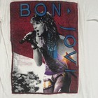 Bon Jovi 7800 Degrees Fahrenheit Tour Shirt 1985 Medium Vintage Concert Staff