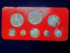 1976 Cayman Islands 8 Coin Frosted Proof Set W 2 77 Oz Pure Silver Content W coa
