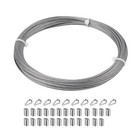 1 16 Inch Stainless Steel Wire Cable 100ft aircraft Cable Wire Rope Marine Gr   