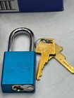 American Lock Padlock A1166kablu Blue Keyed Alike  box Of 6 Locks 