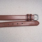 Falari Brown Leather Belt Silver Buckle Mens Sz M 34-36 Dress 1 In Wide