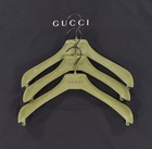  3  Authentic Gucci Black Dust Covers Garment Bags 31  X 43     3  Hangers