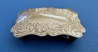 Vtg Old Western Diablo Hand Engraved Sterling Silver Monogram Trophy Belt Buckle