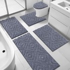 5 Pcs Bathroom Rug Sets Ultra Soft Absorbent Non Slip Bath Mats And Toilet Cover