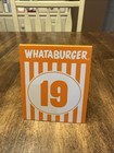Whataburger Texas Restaurant Collectible Orange White 3  X 3 5   Table Tent  19