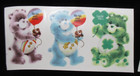 Faux look-a-like  Care Bear Ceramic Waterslide Decals  Lot Of 6
