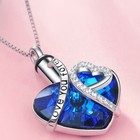 Ashes Urn Necklace Cremation Jewellery Heart Pendent For Ashes Memorial Locket