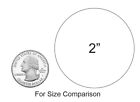 2  White Round Label Dots Stickers Color Coding Inventory 2 Inch Dot