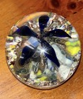 Blown Paperweight 1800s Ravenna Lily Personal Name Birth Date Amazing Colors 