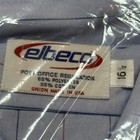 Vtg Flying Postal Service Us Mail Button Shirt Short Sleeve Size 16 5 Pinstripe