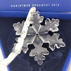 Mib Swarovski 5180210 Annual Edition Crystal Snowflake Christmas Ornament 2016