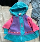 Lot Vintage 90s Baby Girl Clothes Outfits Rompers Lot Of 5 12 Months Denim