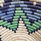 African Wall Basket  Rwanda  Woven Bowl  Natural Sisal Fiber  Centerpiece  14   