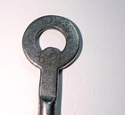 Antique Hollow Open Barrel Metal Steel Skeleton Key 2 1 8     Numbered 69