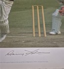  signed  Sir Garry  garfield  Sobers Cricket Signed Print Limited Edition Legend