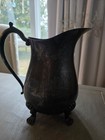 Victorian Silverplate Pitcher With Ornate Feet And Handle Gorgeous Rare Htf 