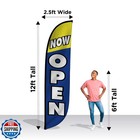 Lookourway Feather Flag Banner - 12 Feet Tall Advertising Sign Swooper Flag O