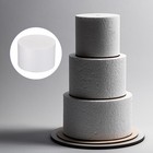 White Round Foam Cake Dummy 4 X 6 Inch Dummy Cake For Party Crafts Display 2pcs