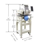 12 Needle Single Head  Embroidery Machine W letter Embroidery Function 110v-220v