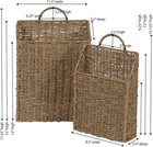 Ml-5613 Seagrass Wall Basket Set  2 Piece