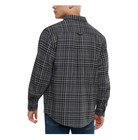 Orvis Men   s Flannel Shirt Regular Fit Heavyweight Cotton Plaid Gray Size L