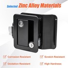 Versatile Rv Enclosed Trailer Door Handle Latch - Square Shape For Classic Style