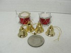 Vintage 6 Lot Mini Christmas Tree Ornaments