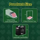 Casino Table Game Set blackjack texas Hold em poker Set With Card Shoe discar   
