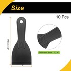 Putty Scraper 3  Width 6mm Thin Flexible Plastic Putty Knife Black 10pcs