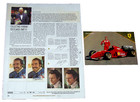  rare  1996 Ferrari Postcard Michael Schumacher  error  Also Signed Photo   Book