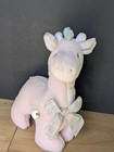 Eden Vintage Pink Unicorn Musical Plush Stuffed Animal Wind Up Music Box