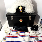 Knights Of Columbus Feather Chapeau Hat  Case Collectibles 4th Degree Book 7 3 8