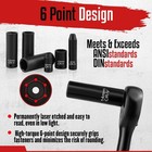 55 Piece 1 4  Drive Impact Socket Set  Sae metric  Deep shallow  Cr-v Steel