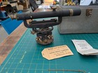 David White Vintage Brass Transit Builders Dumpy Level Original Steel Case