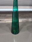 Vtg 90s Hinmark Enterprises 17  Green Glass Genie Decanter Bottle Cork Stopper