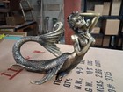 Mermaid Figurine Reclining With Curved Tail